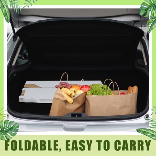 Image of 10 Pack 30 Gallon Corrugated Cardboard Trash Cans Bulk for Events Parties Disposable and Reusable Cans Bottle Recycling Bins with 20 Garbage Bags White Garbage Boxes for Outdoor Events