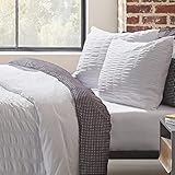 City Scene Orleans Orleans Duvet Cover Set, King, White