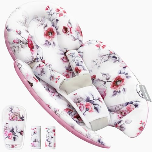 Image of Infant Insert Compatible with 4moms Mamaroo Swing and Graco Swing and Infant Car Seat,Newborn Insert Head & Body Support Cushion,Breathable Soft Fabric, Universal for Baby Swings, Car seats, Strollers