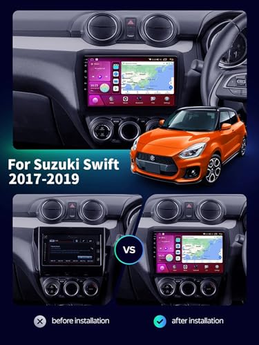 Autoradio Android pour Suzuki Swift 2017-2019 écran tactile 9 pouces et GPS