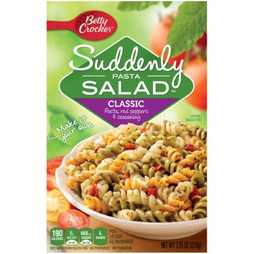 Betty Crocker Suddenly Salad Classic Pasta Kit 7.75 Oz (Pack of 4)