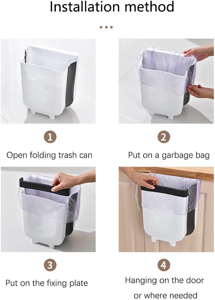 Crazy Clearance VidiGi -2 Pack White Hanging Trash Can | Small Waste Basket Garbage Bin 9L | Collapsible Mini Garbage Bin Bedroom Bathroom | Wall Mounted Folding Waste Bin Kitchen Cabinet Door Hanging One-Day Sale: Up to 60% Off VidiGi -2 Pack White Hanging Trash Can | Small Waste Basket Garbage Bin 9L | Collapsible Mini Garbage Bin Bedroom Bathroom | Wall Mounted Folding Waste Bin Kitchen Cabinet Door Hanging