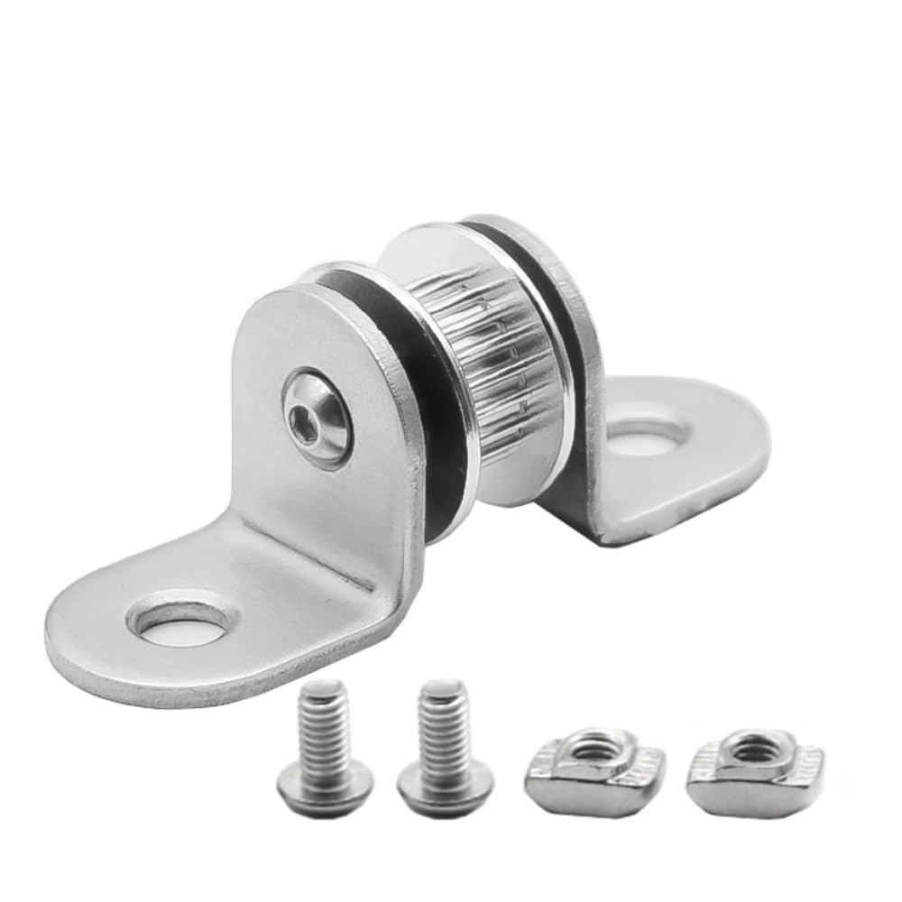 Aixinong1 Koła pasowe napinacza ze wspornikiem Aluminiowe koło napędzane płaskie 20T do części I3 | Oś Z 6MM Obudowa łożyska paska rozrządu(5pcs)