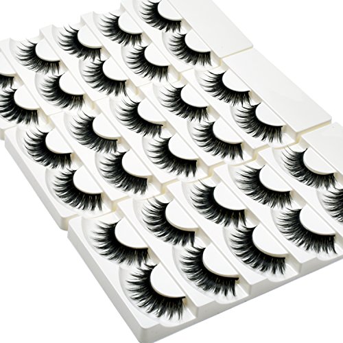 Wleec Beauty False Eyelash Pack Thick Eyelashes Handmade Strip Lashes #69