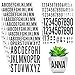 Kit di 10 Fogli Adesivi in Vinile di cui 8 Fogli di Lettere dell'Alfabeto e 2 Fogli di Numeri Neri Autoadesivi per Cassetta di Posta Decalcomanie per Segni di Porta di Casa, 1 e 2 Pollici