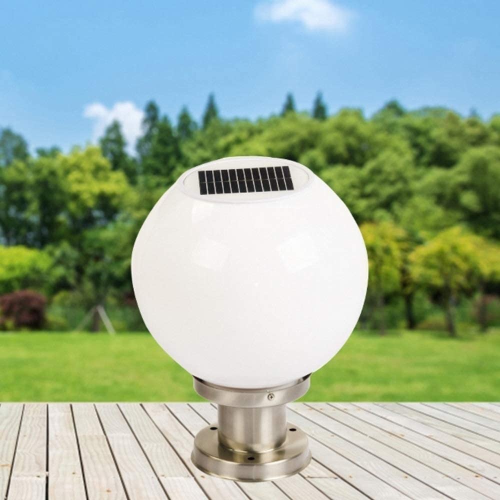 Lampe de Jardin Solaire étanche IP55, résistante à la Pluie, pour Poteau ou Pilier, avec Douille E27, idéale pour l'extérieur. Convient également pour Les Portes, Le,30cm