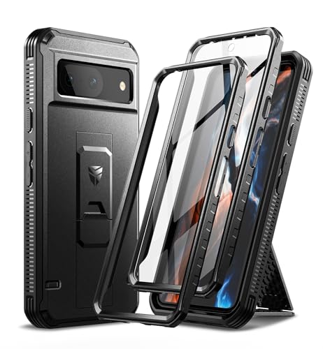 Coque antichoc Google Pixel 8 Dexnor avec support pour regarder vos vidéos en toute sécurité