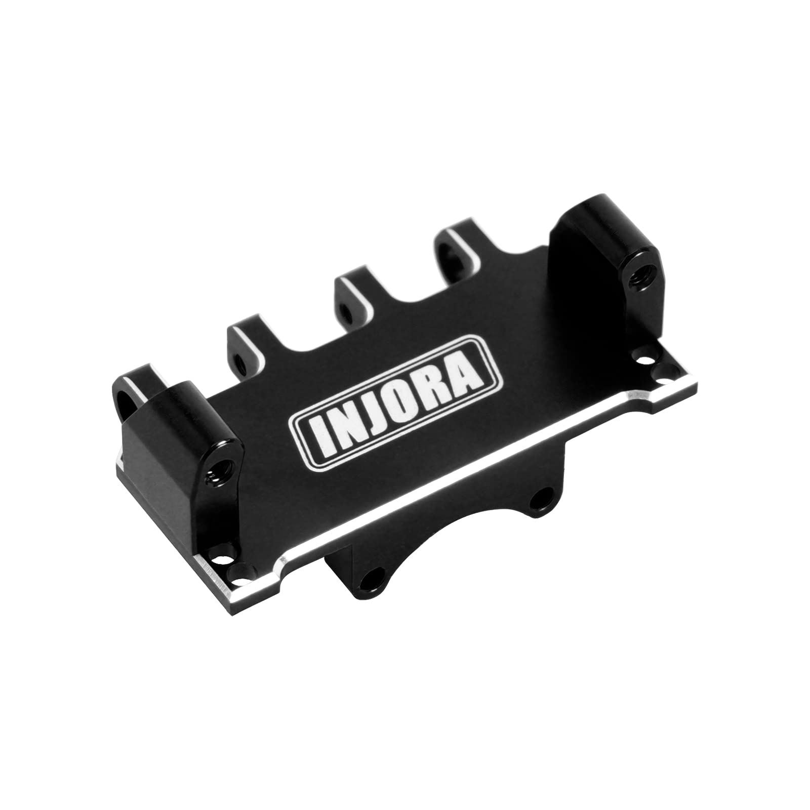 INJORA Servo Mount Adjustable CNC Aluminum Mount for Axial SCX24 1/24 RC Crawler Upgrade,Black
