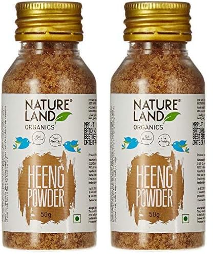 Image of Natureland Organics Heeng Powder 50 Gm - Organic Healthy Spices (Pack of 2)