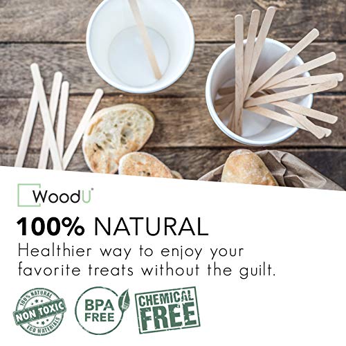 Woodu Disposable Coffee Stir Sticks 5.5”- Sturdy Round End Compostable And Biodegradable Brich Wood Stirrers For Tea, Juice, Cocktail- 100% Ecofriendly #TOP1