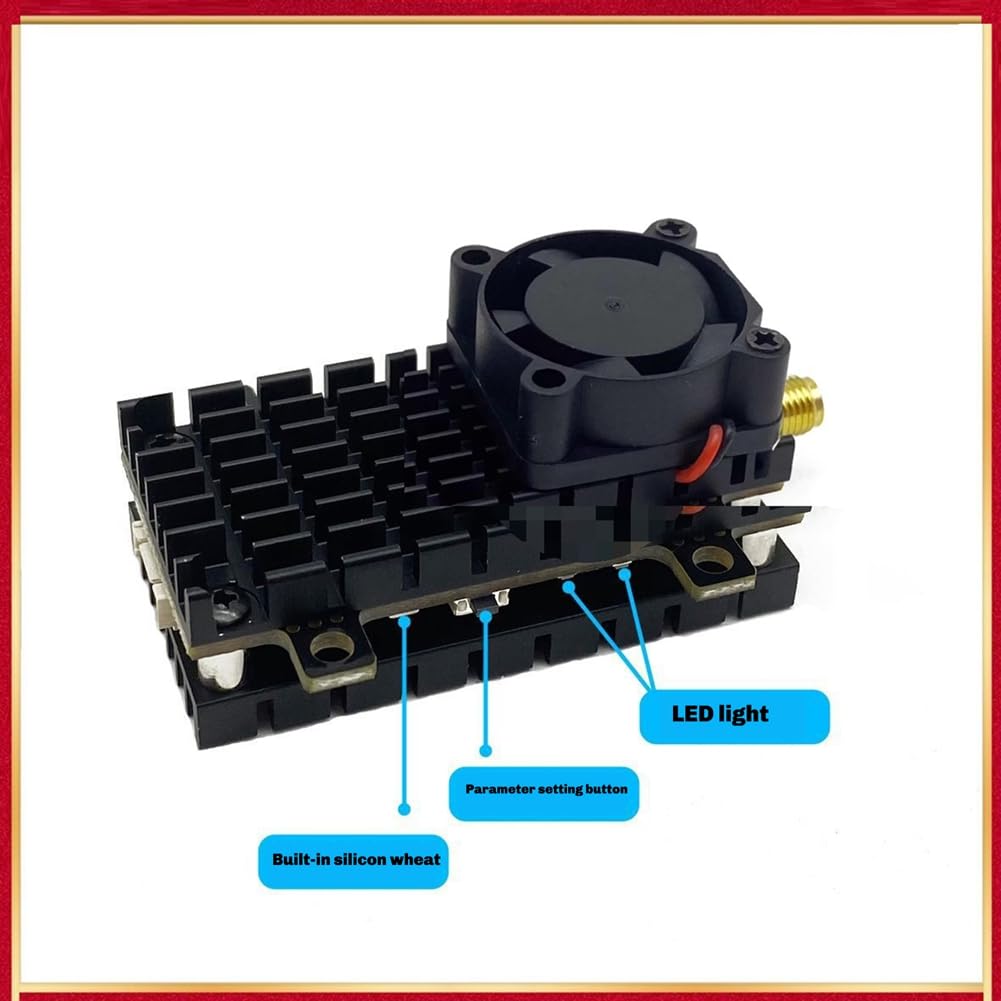 Émetteur Vidéo sans Long Range 5,8 GHz 2W FPV VTX 2000 MW 48CH pour Drones à Voilure Fixe, Portée de Plus de 20 Km