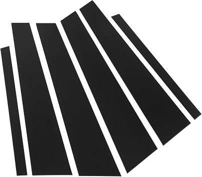 Auto Parts,6 Pcs Gloss Black Door Window B C Pillar Post Trim Car Accessories Replacement