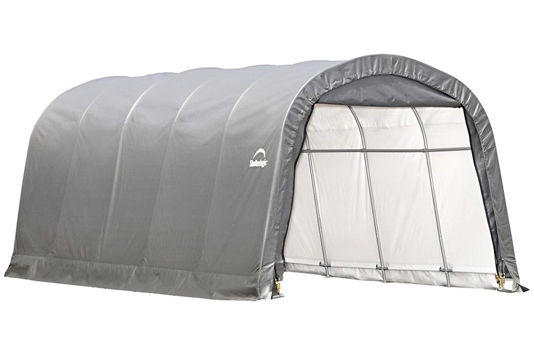 ShelterLogic Replacement Cover 12x20x8 Round Gray 14.5oz 2A2113 221113 for Model 71733 (14.5oz PVC Gray)