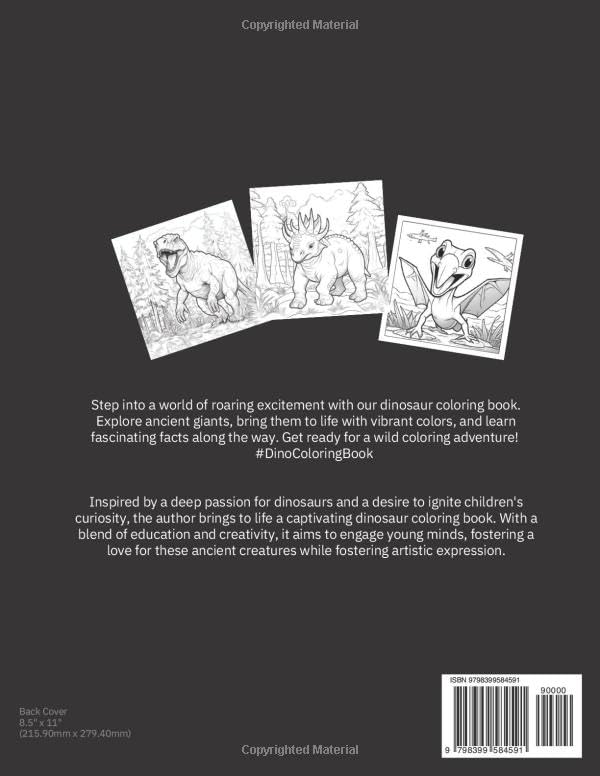 Miniatura 2 de Dinosour Coloring Book for Kids Dino Adventure A Coloring Expedition through Time