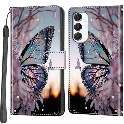 Étui pour Samsung Galaxy A16 5G et 4G, housse portefeuille en cuir avec protection antichoc