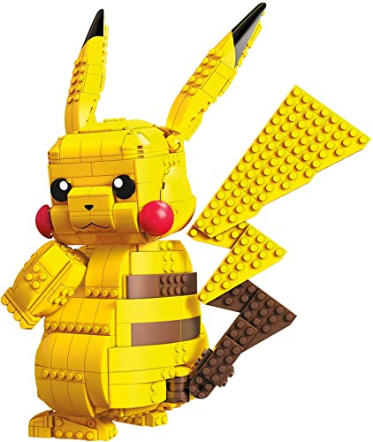 Pokémon Jumbo Pikachu Mega Construx : Figurine géante de 32 cm à assembler