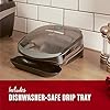 George Foreman 2-Serving Classic Plate Electric Grill and Panini Press, Black, GR136B