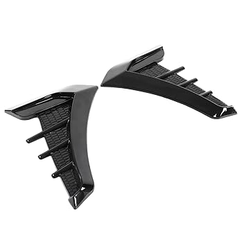 Shark Gills, Gloss Black Side Vent Trim Universal Wear Resistant Waterproof for Cars