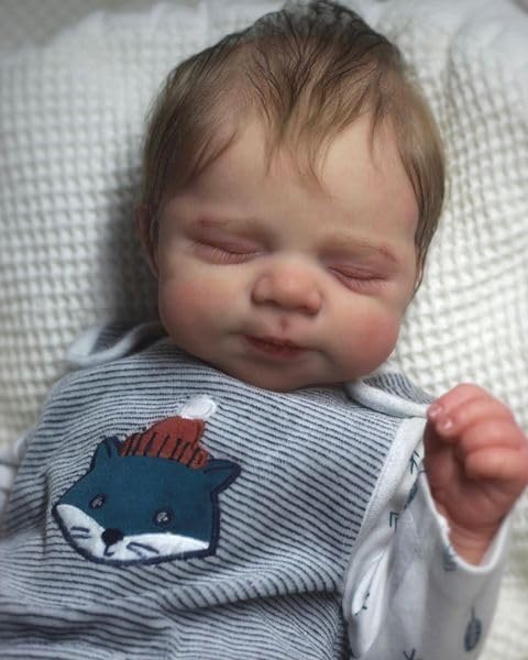 Pinky Reborn Muñecas para niños de 18 pulgadas, realista, cuerpo de tela suave, muñeca de bebé recién nacido, juguete para regalos de Navidad