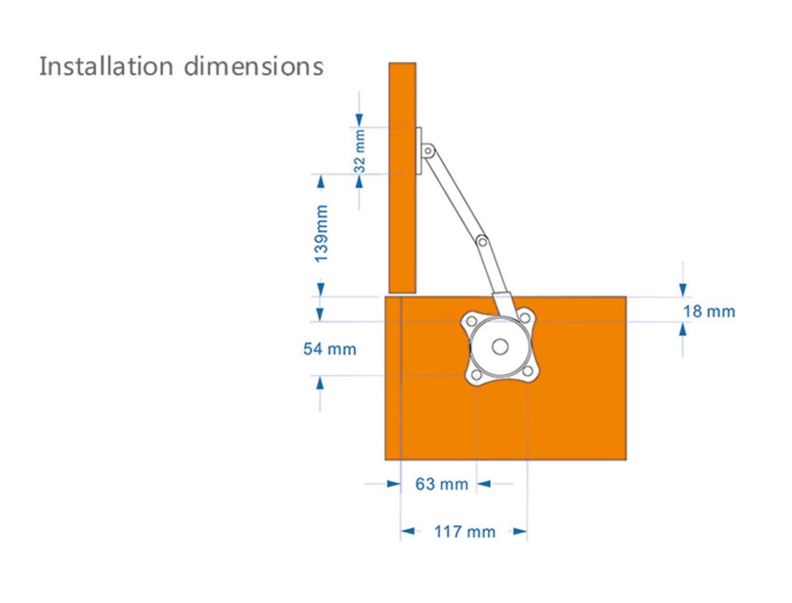 UNEGRS Hidden Hinges,Cabinet Hinges,Cabinet Hinges,Hidden Hinges,Hydraulic Rod Support Rod Bed Board Closed Buffer Hinge, Tatami Damping Support Rod,Quiet Life,for Shoe Cabinet, Wardrobe