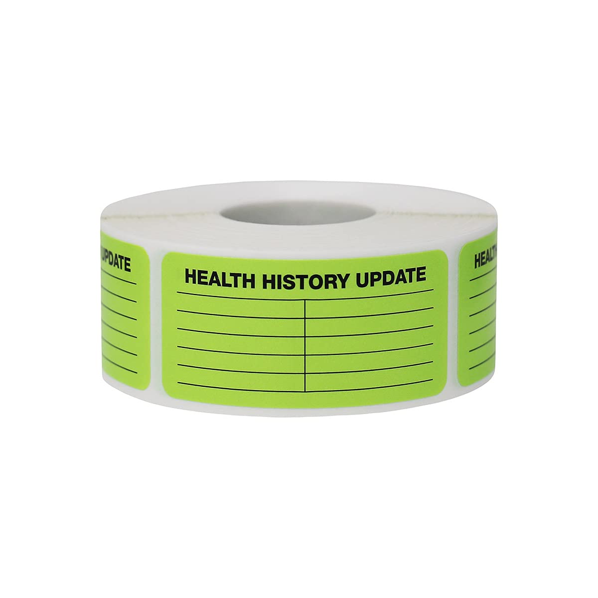 Health History Update Medical Healthcare Labels, 1.125 x 2.375" Inch Rectangle, 500 Total Labels