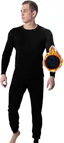 Conjunto Termico Masculino Segunda Pele Flanelado Pelucia Atoalhado Preto