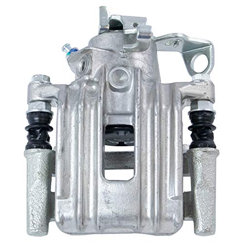 Image of TRQ Rear Brake Caliper Set Zinc Coated Brackets Hardware Compatible with 2000-2006 Audi TT TT Quattro 1999-2005 Volkswagen Jetta