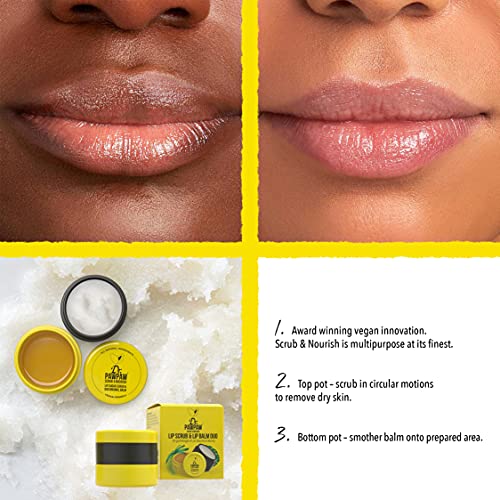 Dr. Pawpaw - Scrub & Nourish Duo Pot | 2 In 1 Lip Sugar Scrub & Balm | Gentle Exfoliation & Lip Moisturizer (Single) #TOP3