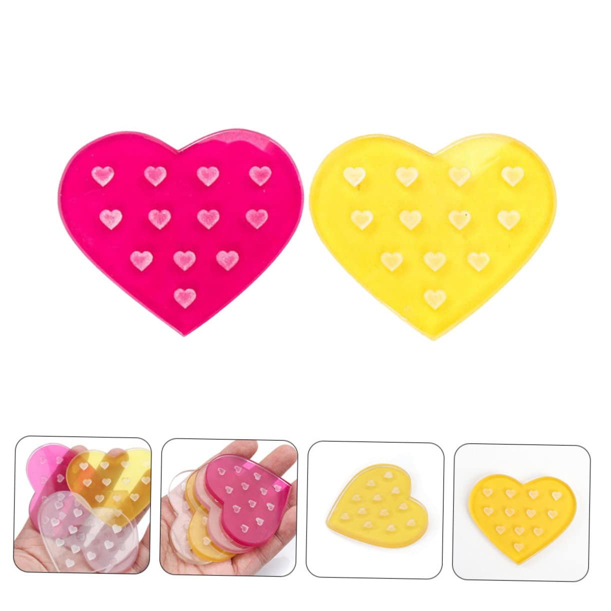 Angoily 2pcs Glass Eyelash Pads for Lash Extensions Double Eyelid Holder DIY Lash Extension Kit