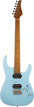 EART EYP-OMNI24 Solid Body Electric Guitar, 25.5" 648mm, Roasted Mahogany Body, Roasted Maple Neck, 24 Jumbo Stainless Steel Frets