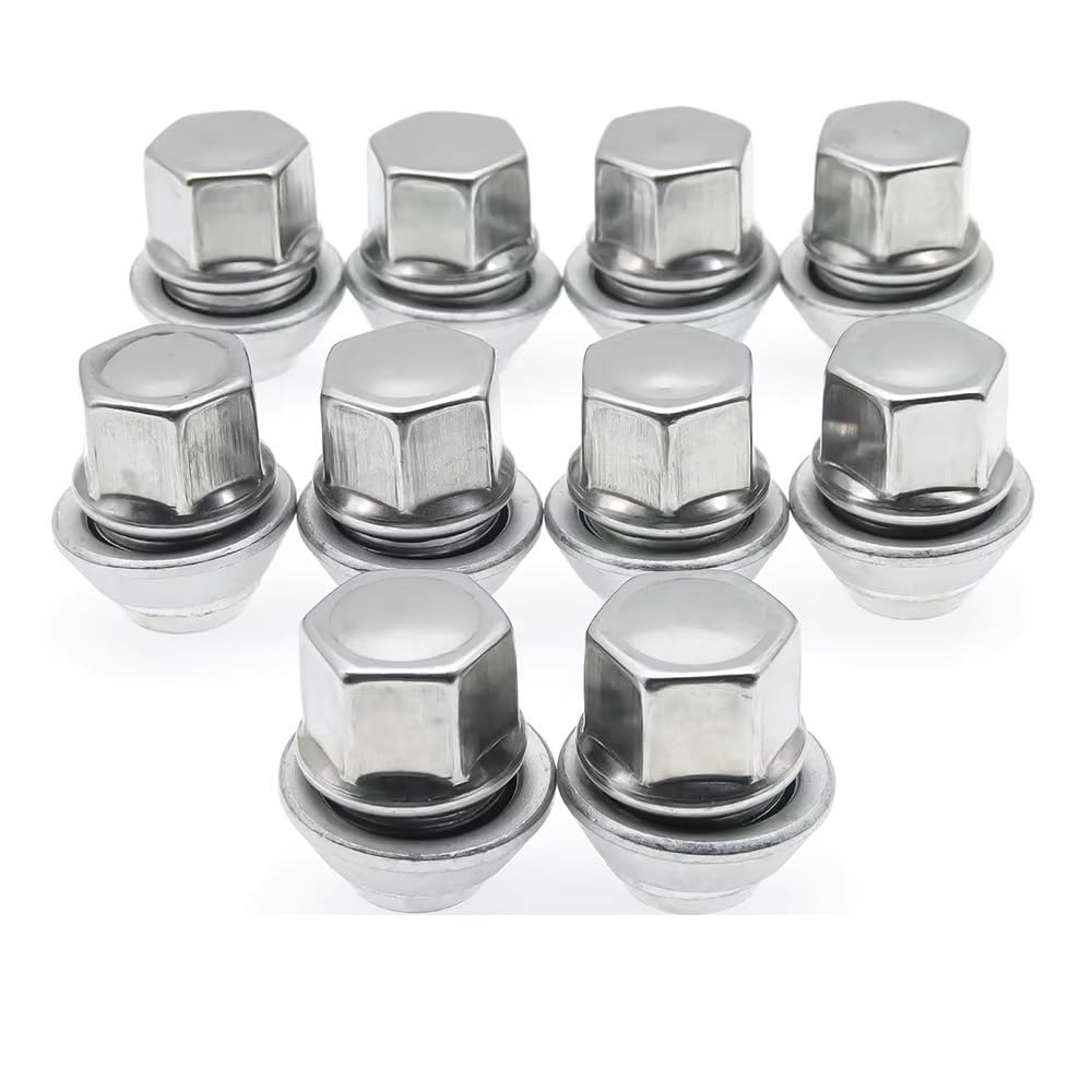 Boulons de Roue Compatible avec Ford pour KA 1996-2008 pour Mondeo 1992-2014 Goujons Roue Voiture 19MM M12x1.5 Moyeu D'écrou Cosse pour Jeu De Boulons Pneu SFN-12150033