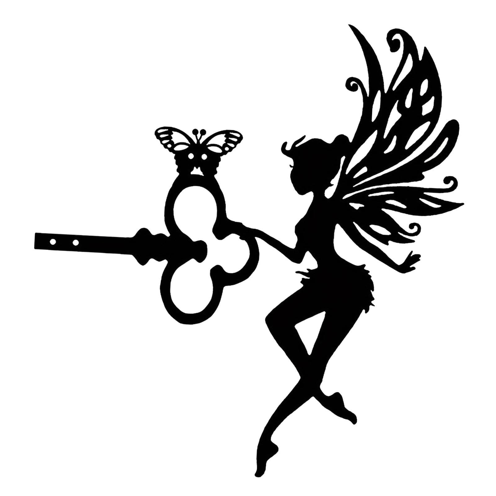 Fairy Silhouette Statue Garden Art Sculpture for Patio Fence Roof Mount |Home & Garden | Yard, Garden & Outdoor Living | Garden D?©cor | Statues & Lawn Ornaments