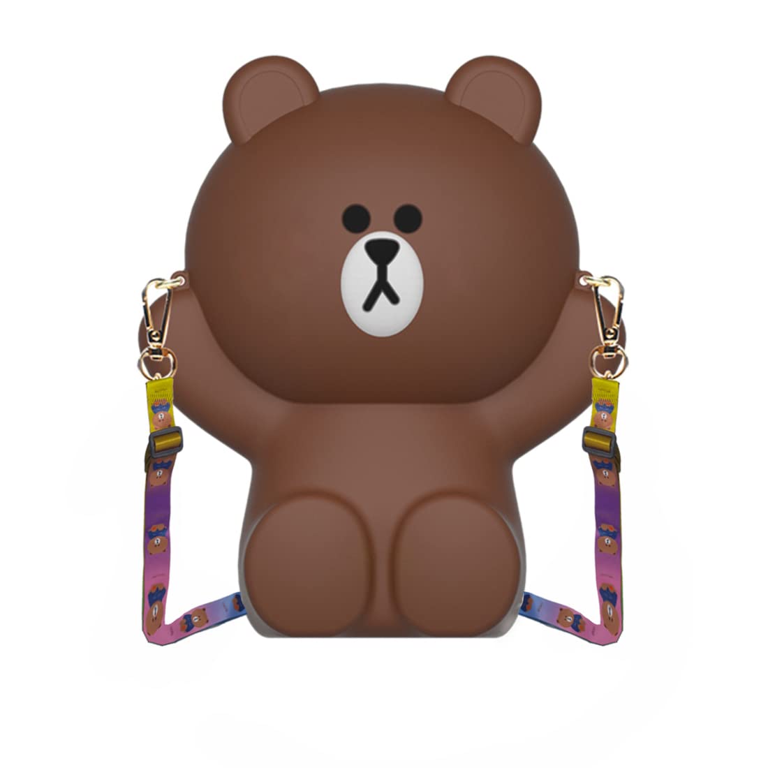 KOMTO Teddy Bear Bag Womens Autumn And Winter Silicone Cute Small Bag Girls Creative Shoulder Crossbody Bag Handbag,Brown (B0BNXHCXXR) Amazon Price History, Amazon Price Tracker