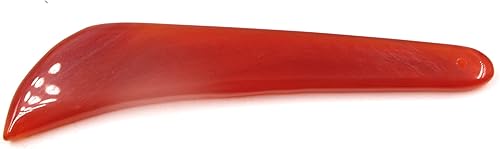 Miniatura 4 de Hotwin 2 cuchillos de ágata para pulir y pulir para oro, plata, joyas, arcilla artesanal, herramientas de joyería, pulido y pulido (marrón)