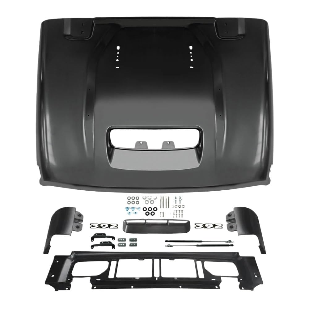 Cofano fuoristrada 4x4 compatibile con accessori Wrangler JL Bonnet Scoop Guard Copertura cofano motore