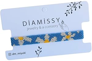 Unique Fashion Blue & Silver Flowers Miyuki Beads Bracelet for Women