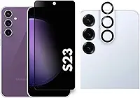Película Privacidade Vidro + Pelicula De Câmera Para Samsung Galaxy S23