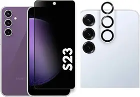Película Privacidade Vidro + Pelicula De Câmera Para Samsung Galaxy S23