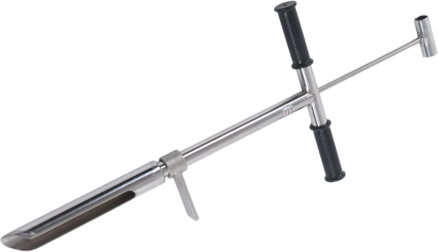 304 Stainless Steel Soil Sampler Probe with Ejector Foot Pedal Heavy Duty Soil Testing Tool for Lawn Garden and Horticulture Accurate Durable Sampling Equipment Professional Grade