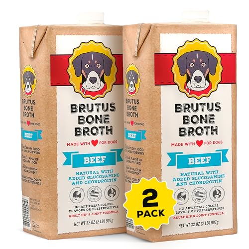 Brutus Beef Bone Broth for Dogs - All Natural...