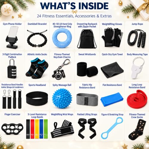 Gleemoria Fitness Advent Calendar 2026, 24-Day Christmas Countdown Gift - image 2