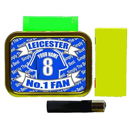 Leicester City Football Shirt Personalised Tobacco Tin & Products Gift
