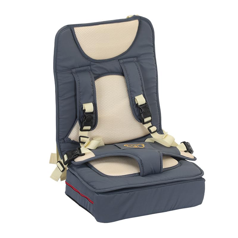 hiwhale Asiento de Coche Plegable Compacto del bebé con el diseño del Ahorro de Espacio del cinturón de Seguridad del Viaje Ligero y Compacto
