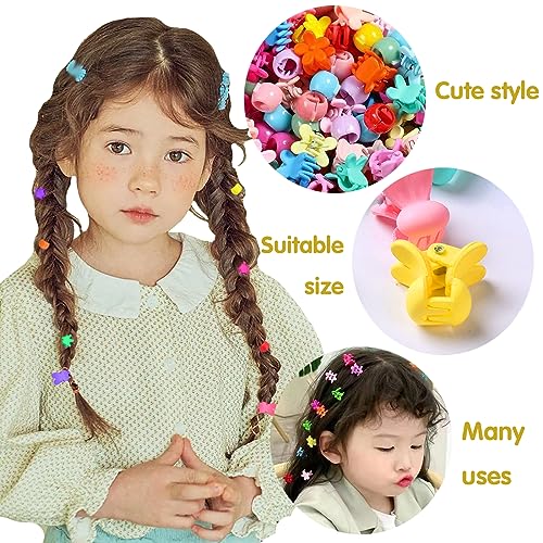 50 Pezzi Mini Clip per Capelli, Mollettoni Piccoli...