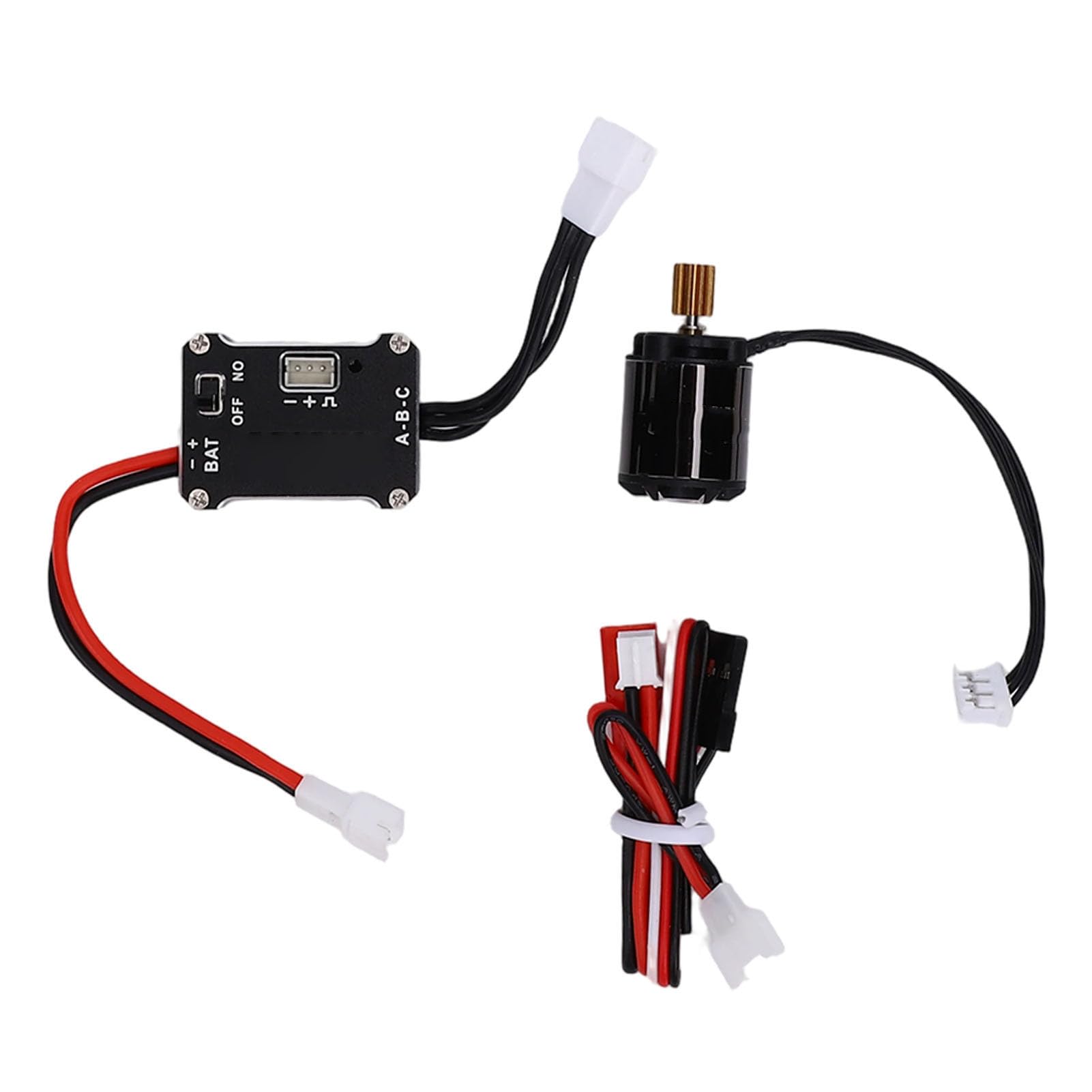 Annadue Combo Motore Brushless RC, Motore Brushless ESC 25A 1212 3500KV, per Auto RC Sensorless, Aggiornamento Parti Auto 1/24 con Alloggiamento del Dissipatore di Calore in Alluminio per Hobbisti