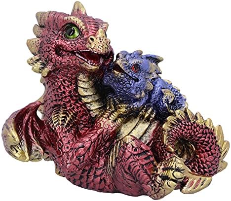 Nemesis Now Dragonling Brood - Set Di 4 Dragoncini, Colori Metallizzati, 4 Cm, Resina Dipinta A Mano