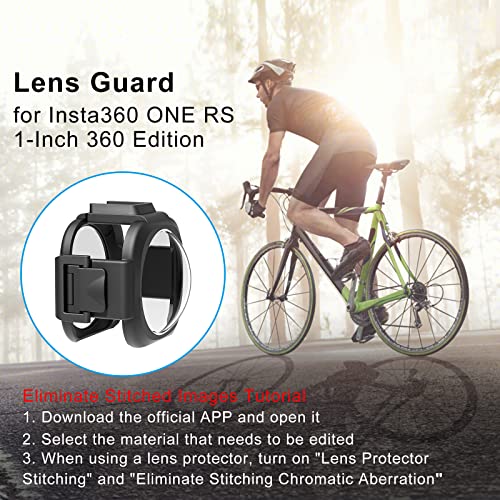 Protector de lente PULUZ PC para Insta360 ONE RS 1-Inch 360 Edition, resistente a rayaduras y al polvo, con alta transmisión de luz miniatura 6