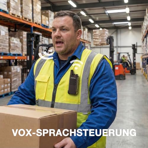 Baofeng T22 Walkie Talkie Set, 16 Kanäle PMR446 Funkgerät mit 1500mAh Akku & USB-C, Tragbares Wiederaufladbares Handfunkgerät für Gastronomie, Hotel, Lager und Baustelle (2er-Pack)