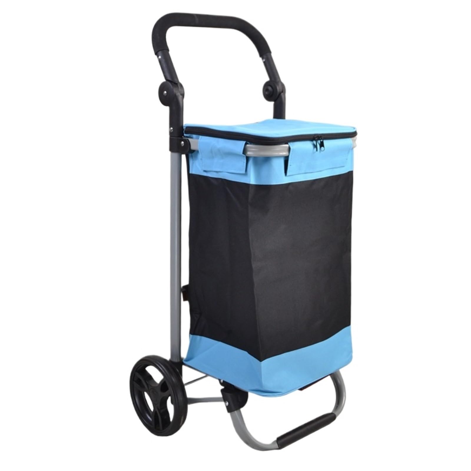 Dannmpx Blue Shopping Trolley Shopping Cart With Large Capacity Bag Portable Trolley For Grocery Utility Cart(Blue)