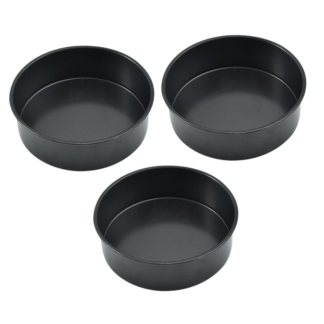 GALPADA 3 Stück Teiliges Carbon stahl Backform mit Abnehmbarem Hebeboden Antihaftbeschichtete Kuchenformen für Cheesecake Torten Quiche und Mousse Langlebig und Gesundheitlich